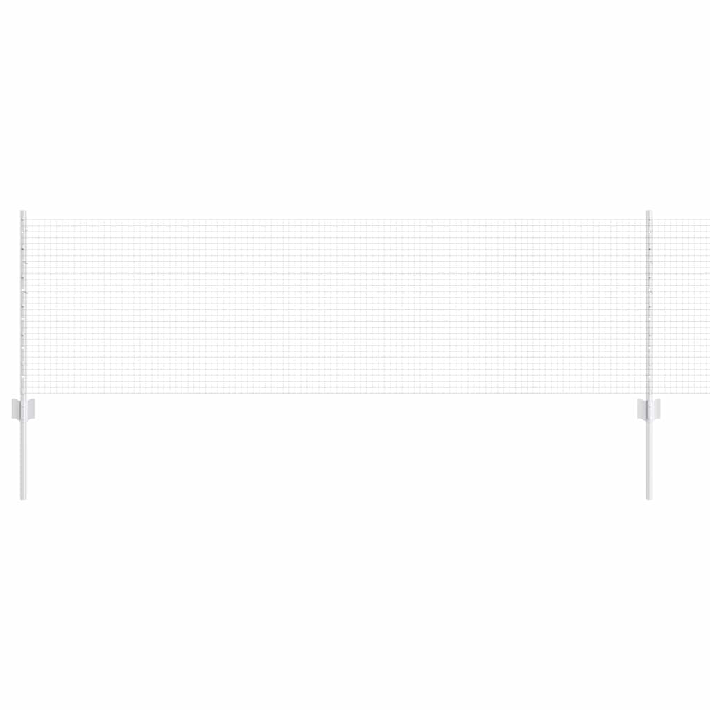 Îngrădire cu stâlpi Argintiu 0.6 x 50 m Oțel GartenMobel Dekor