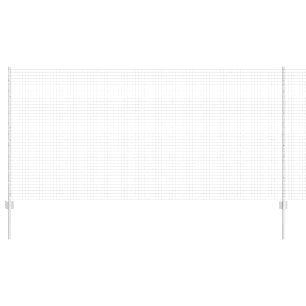 Îngrădire cu stâlpi Argintiu 1.2 x 25 m Oțel GartenMobel Dekor