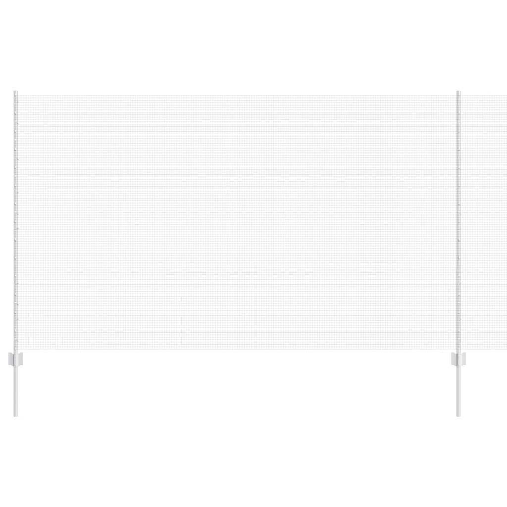 Îngrădire cu stâlpi Argintiu 1.4 x 25 m Oțel GartenMobel Dekor