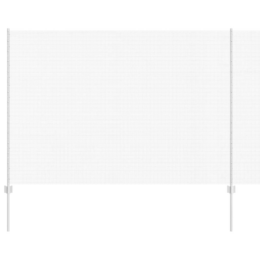 Îngrădire cu stâlpi Argintiu 1.5 x 25 m Oțel GartenMobel Dekor