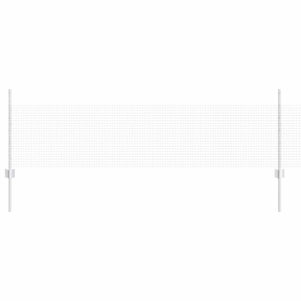 Îngrădire cu stâlpi Argintiu 0.5 x 100 m Oțel GartenMobel Dekor