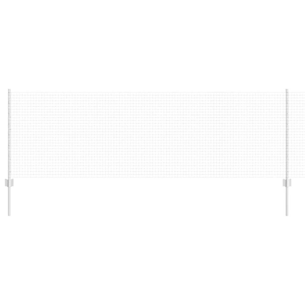 Îngrădire cu stâlpi Argintiu 0.8 x 100 m Oțel GartenMobel Dekor