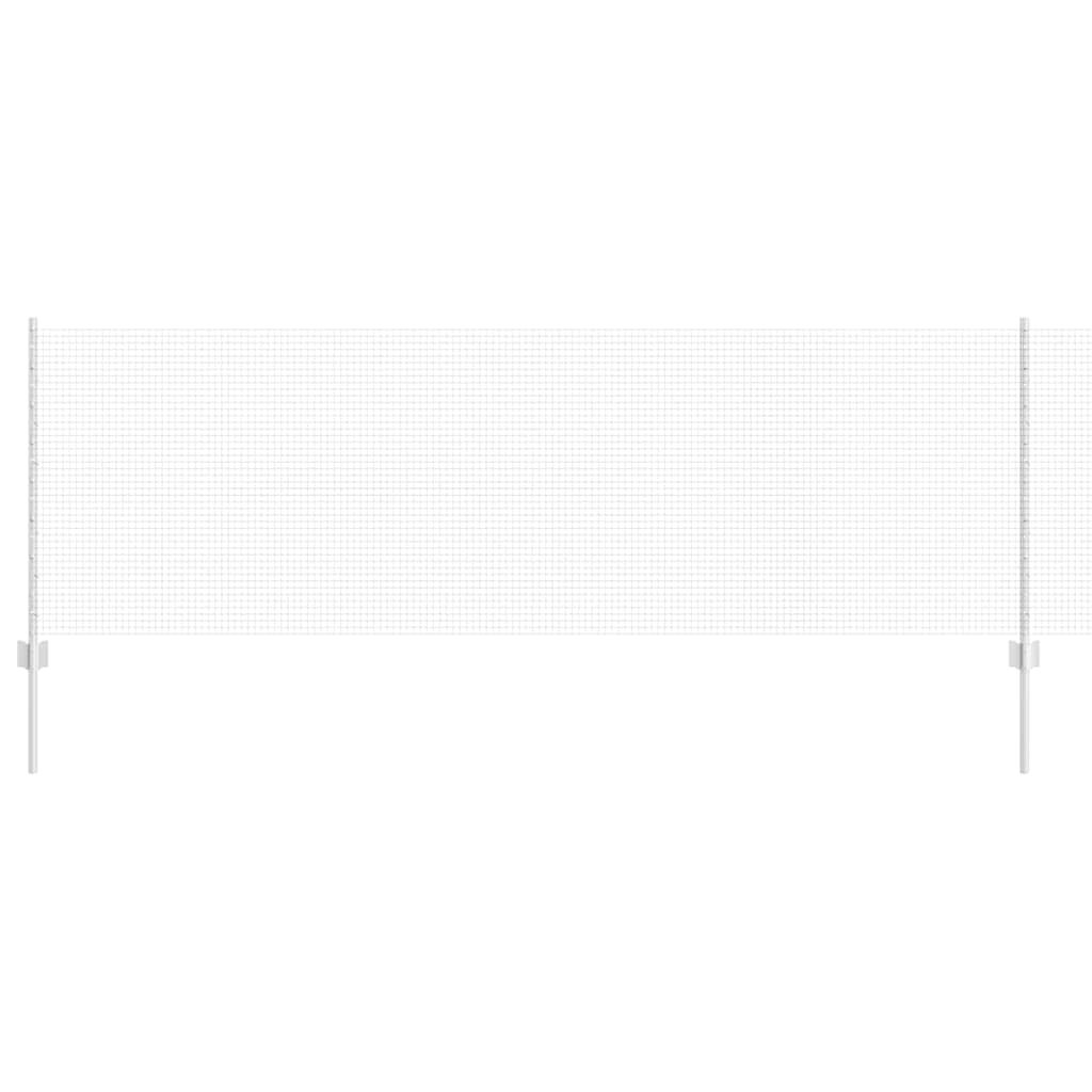 Îngrădire cu stâlpi Argintiu 0.8 x 100 m Oțel GartenMobel Dekor