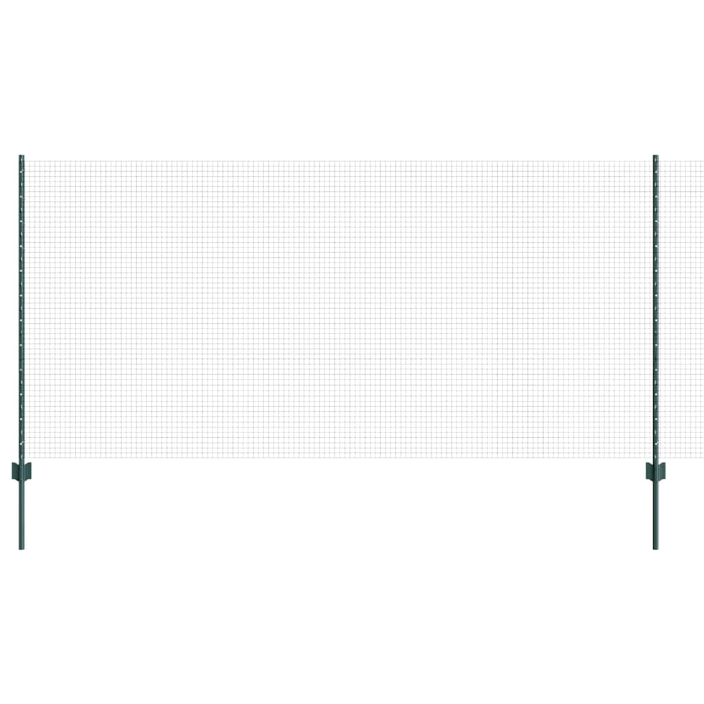 Îngrădire cu stâlpi Verde 1.2 x 10 m Oțel GartenMobel Dekor