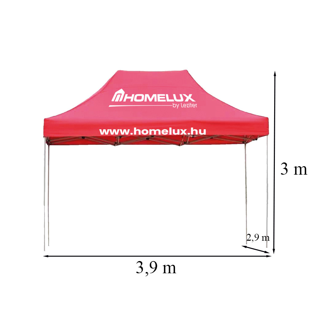 Leziter Foișor de grădină pliabil 2,9x3,9x3 m Mobalis Homvera