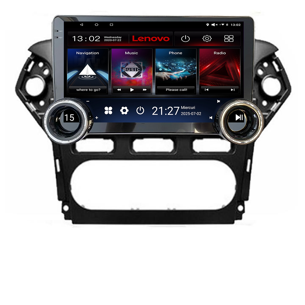 Navigatie Ford Mondeo 2010-2014 Kit-mondeo-clima Lenovo 8 core 4+64 10.5 inch Incell 1K android Wifi 5Ghz gps internet CarStore Technology