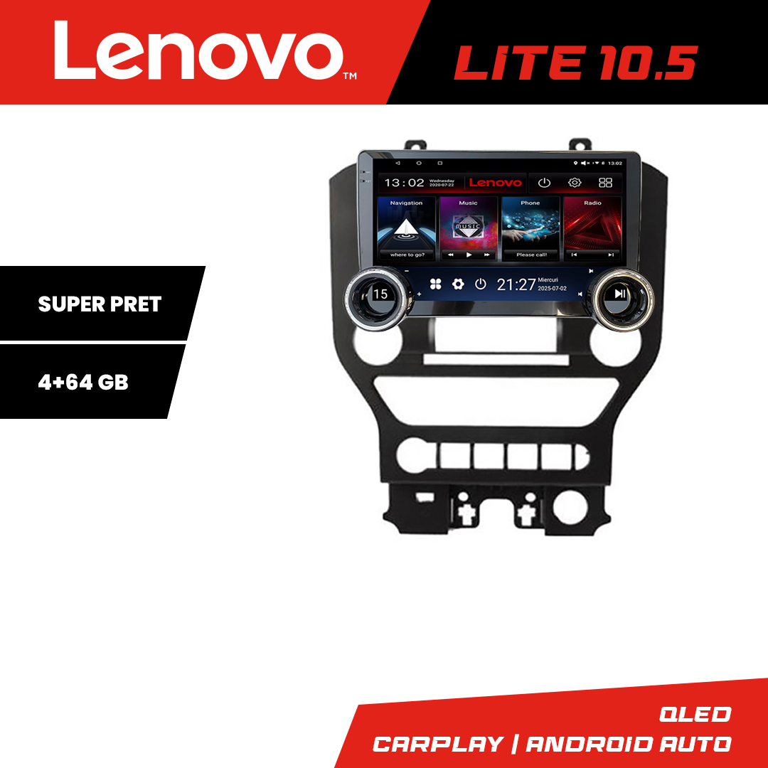 Navigatie Ford Mustang 2015-2020 Kit-MUSTANG-navi Lenovo 8 core 4+64 10.5 inch Incell 1K android Wifi 5Ghz gps internet CarStore Technology