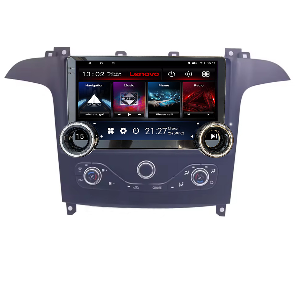 Navigatie Ford S-max 2006-2014 Lenovo Incell 1K 10.5 inch 8 core 4+64 carplay android auto radio internet KIT-smax-navi+EDT-E211-RK CarStore Technology