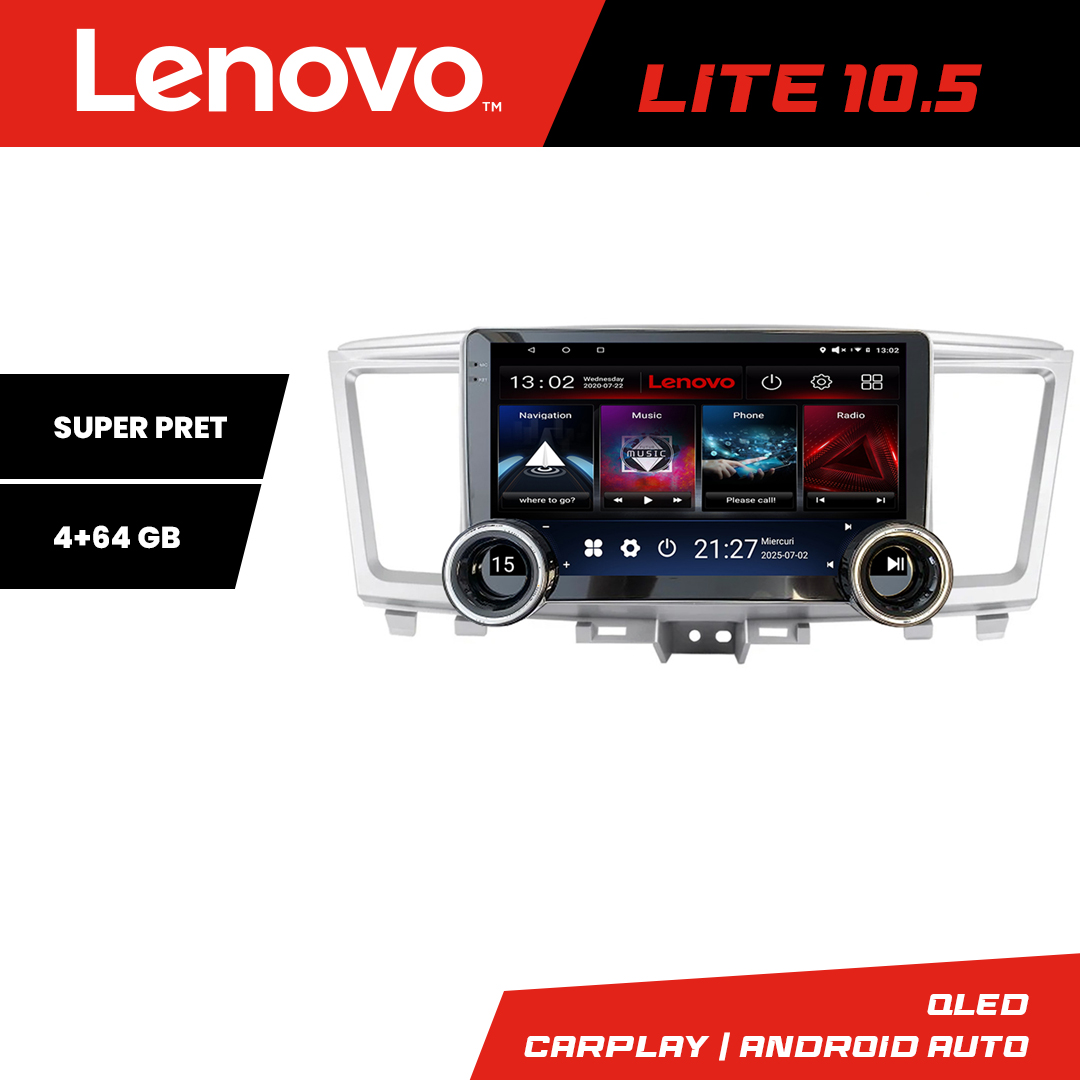 Navigatie Infinity QX60 2014-2020 Lenovo 8 core 4+64 10.5 inch Incell 1K android Wifi 5Ghz gps internet KIT-qx60 CarStore Technology