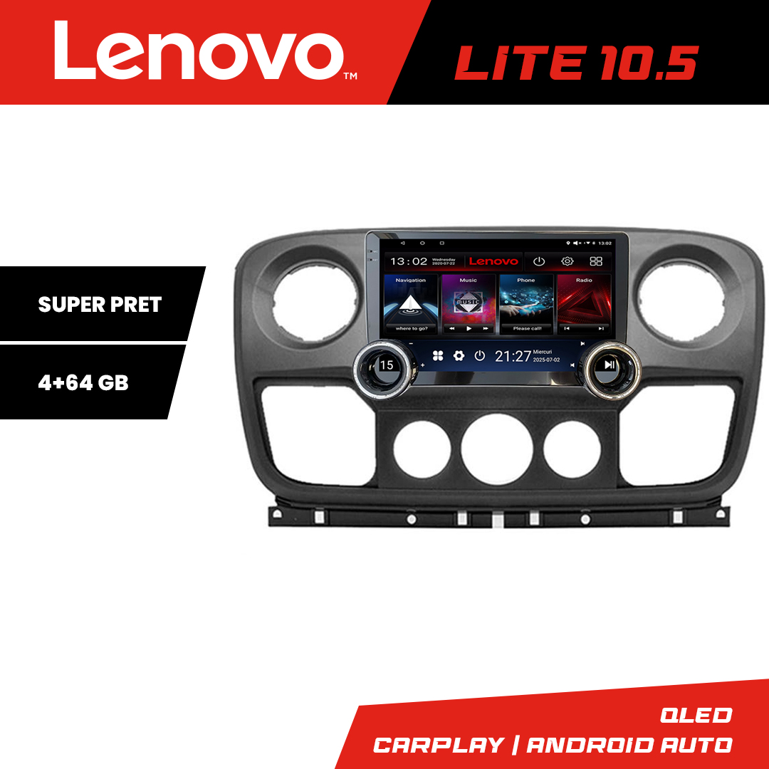 Navigatie Opel Movano, Renault Master 2010-2021 Lenovo 8 core 4+64 10.5 inch Incell 1K android Wifi 5Ghz gps internet v2 CarStore Technology