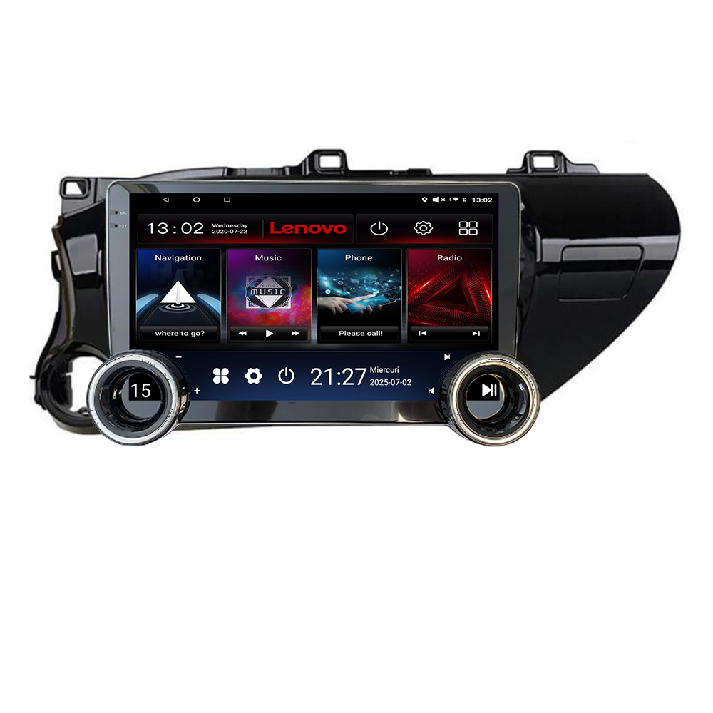 Navigatie TOYOTA Hilux 2016- Kit-TY59 Lenovo 8 core 4+64 10.5 inch Incell 1K android Wifi 5Ghz gps internet Co CarStore Technology