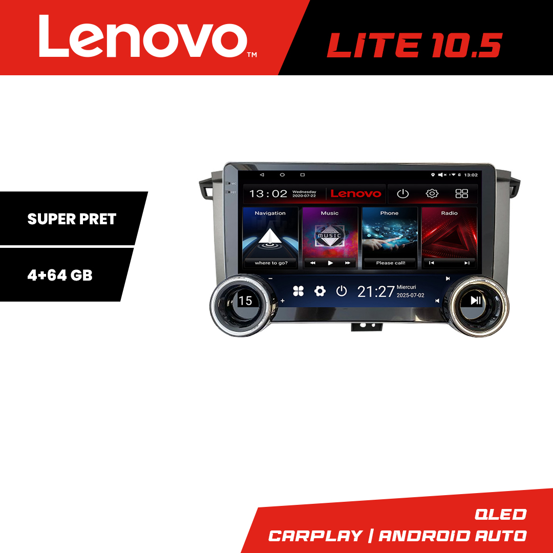 Navigatie Toyota Land Cruiser L100 2002-2006 Lenovo 8 core 4+64 10.5 inch Incell 1K android Wifi 5Ghz gps internet KIT-L105 CarStore Technology