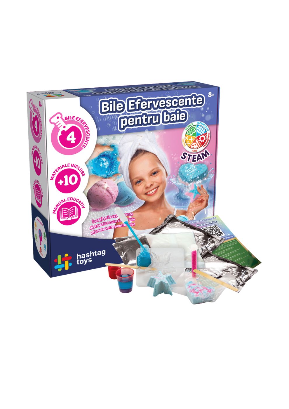 SET CREARE BILE EFERVESCENTE PENTRU BAIE SuperHeroes ToysZone