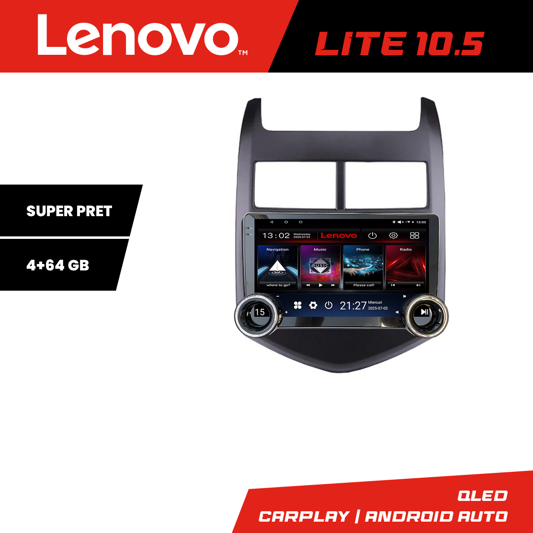 Navigatie Chevrolet Aveo 2010-2013 Kit-aveo10 Lenovo 8 core 4+64 10.5 inch Incell 1K android Wifi 5Ghz gps internet CarStore Technology