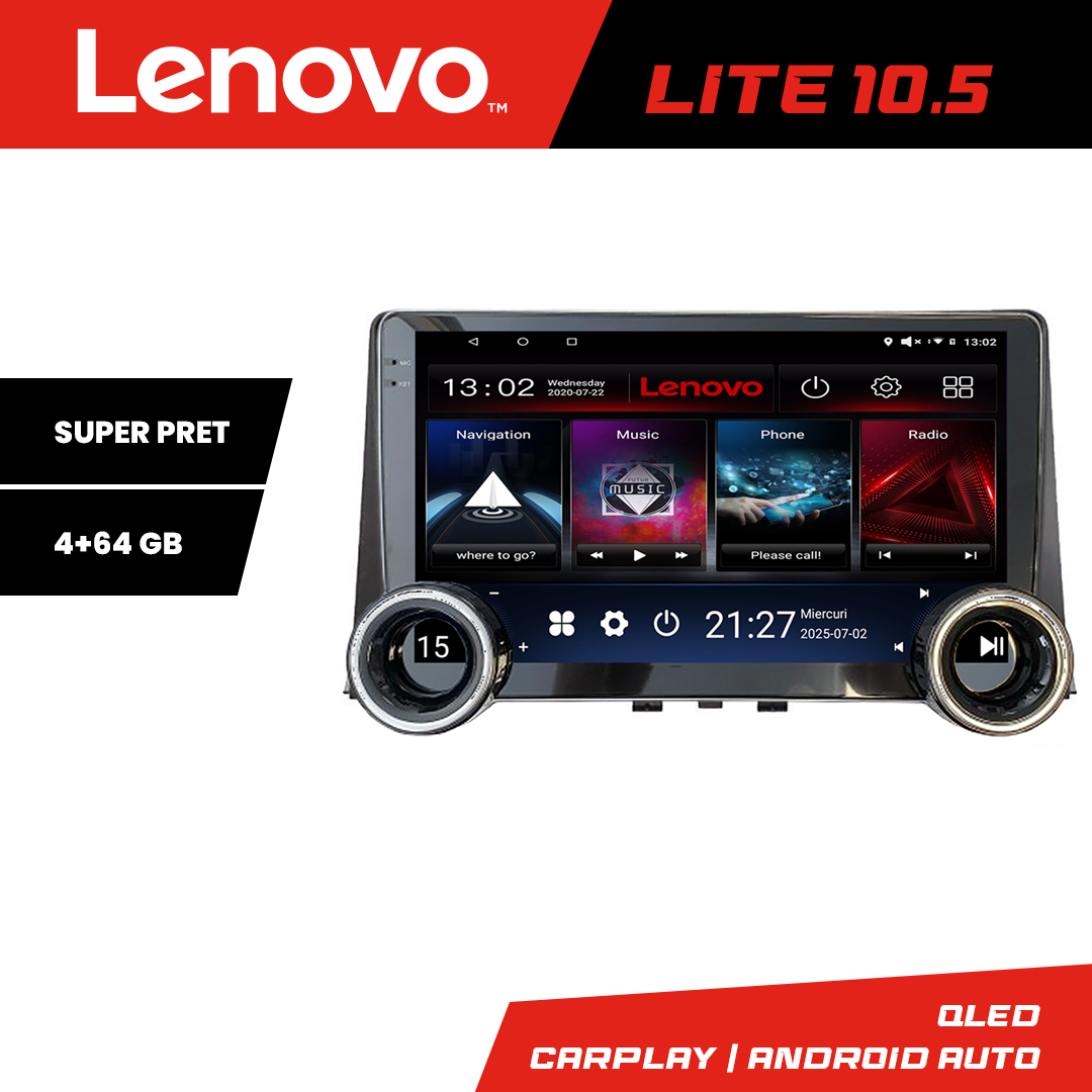 Navigatie Citroen Berlingo 2019-2021 Kit-berlingo18 Lenovo 8 core 4+64 10.5 inch Incell 1K android Wifi 5Ghz gps internet v3 CarStore Technology