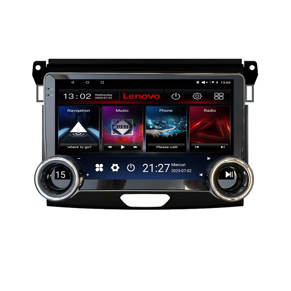Navigatie Ford Ranger 2015-2019 Lenovo 8 core 4+64 10.5 inch Incell 1K android Wifi 5Ghz gps internet CarStore Technology