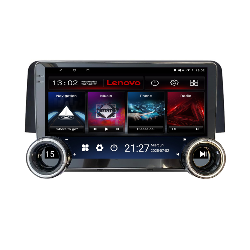 Navigatie Honda Civic 2016-2020 Kit-669 Lenovo 8 core 4+64 10.5 inch Incell 1K android Wifi 5Ghz gps internet CarStore Technology