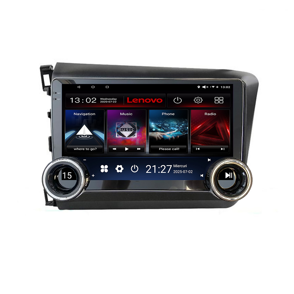 Navigatie Honda Civic Sedan Kit-132 Lenovo 8 core 4+64 10.5 inch Incell 1K android Wifi 5Ghz gps internet CarStore Technology