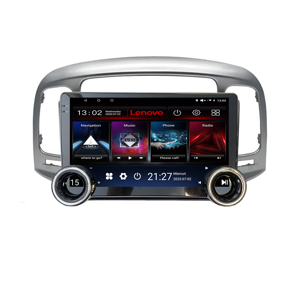 Navigatie Hyundai Accent 2006-2012 Kit-Accent Lenovo 8 core 4+64 10.5 inch Incell 1K android Wifi 5Ghz gps internet CarStore Technology