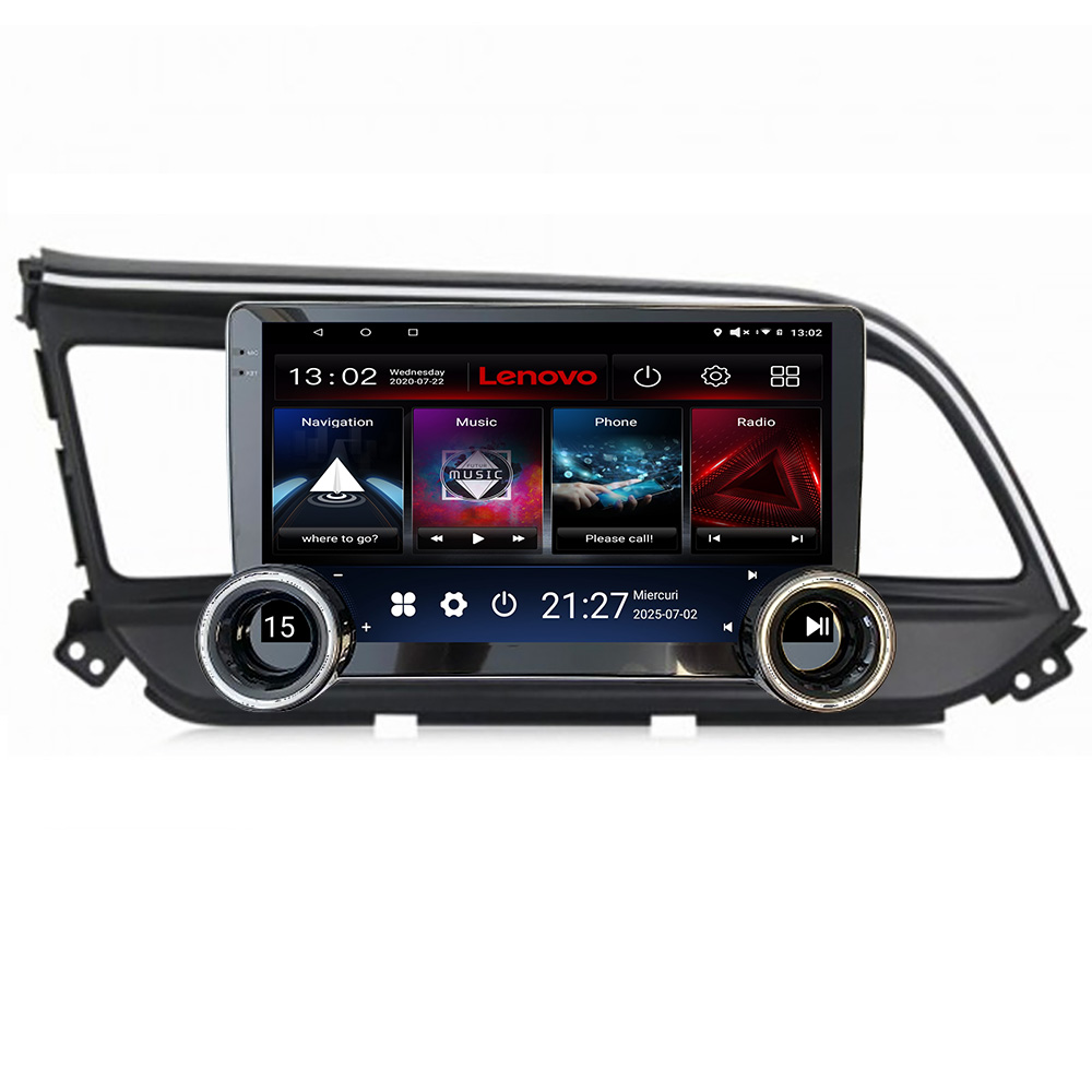 Navigatie Hyundai Elantra 2018- Kit-1581 Lenovo 8 core 4+64 10.5 inch Incell 1K android Wifi 5Ghz gps internet CarStore Technology