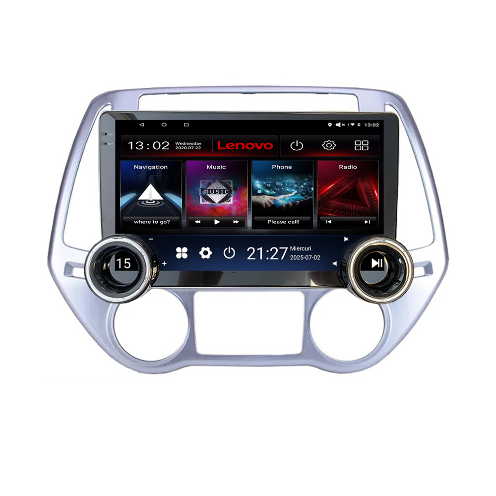 Navigatie Hyundai I20 2011-2014 manual si automat Lenovo 8 core 4+64 10.5 inch Incell 1K android Wifi 5Ghz gps internet Kit-i20-2012 CarStore Technology