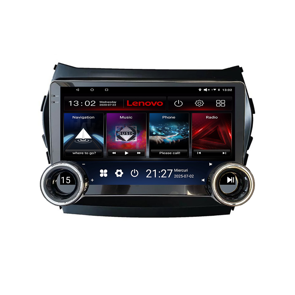 Navigatie Hyundai IX45 Santa Fe 2013-2015 Kit-209 Lenovo 8 core 4+64 10.5 inch Incell 1K android Wifi 5Ghz gps internet 32 CarStore Technology