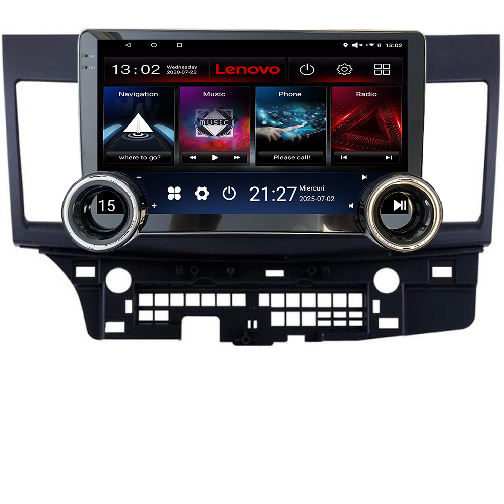Navigatie MITSUBISHI LANCER Kit-037 Lenovo 8 core 4+64 10.5 inch Incell 1K android Wifi 5Ghz gps internet CarStore Technology