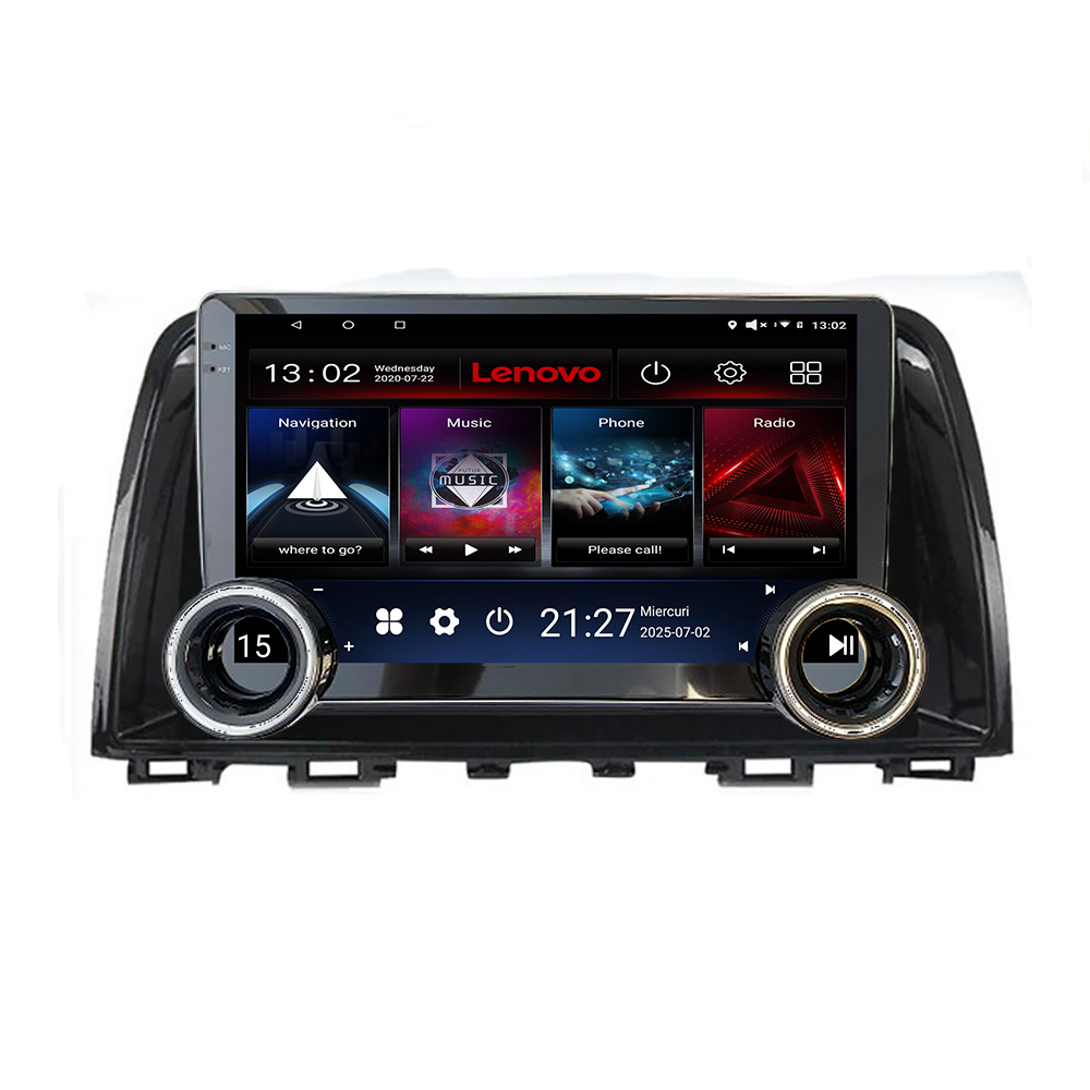 Navigatie Mazda 6 2013-2017 Lenovo 8 core 4+64 10.5 inch Incell 1K android Wifi 5Ghz gps internet CarStore Technology