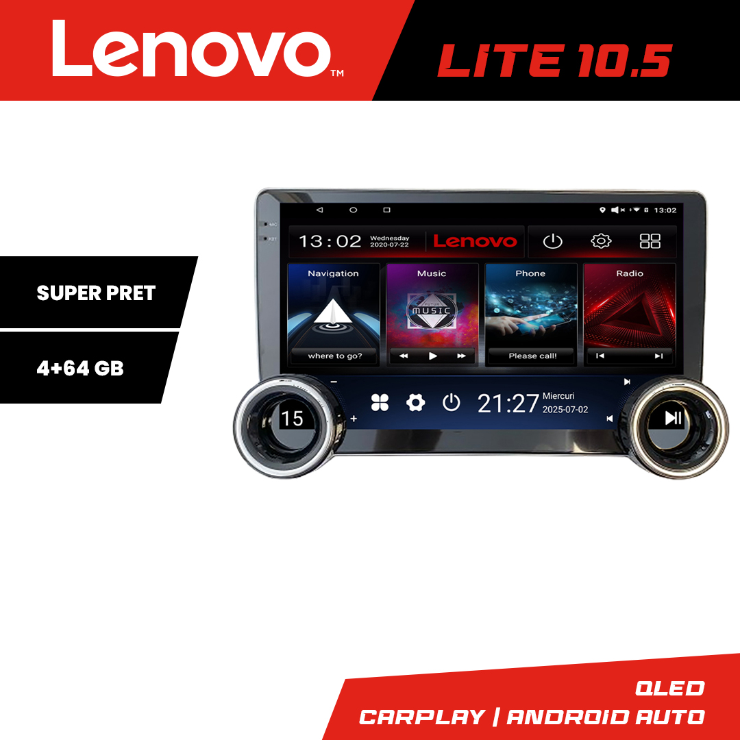 Navigatie Mercedes Vito 2016- format V Klass Lenovo ecran 10.5 8 core 4+64 DSP 4G internet DSP Fibra optica CarStore Technology