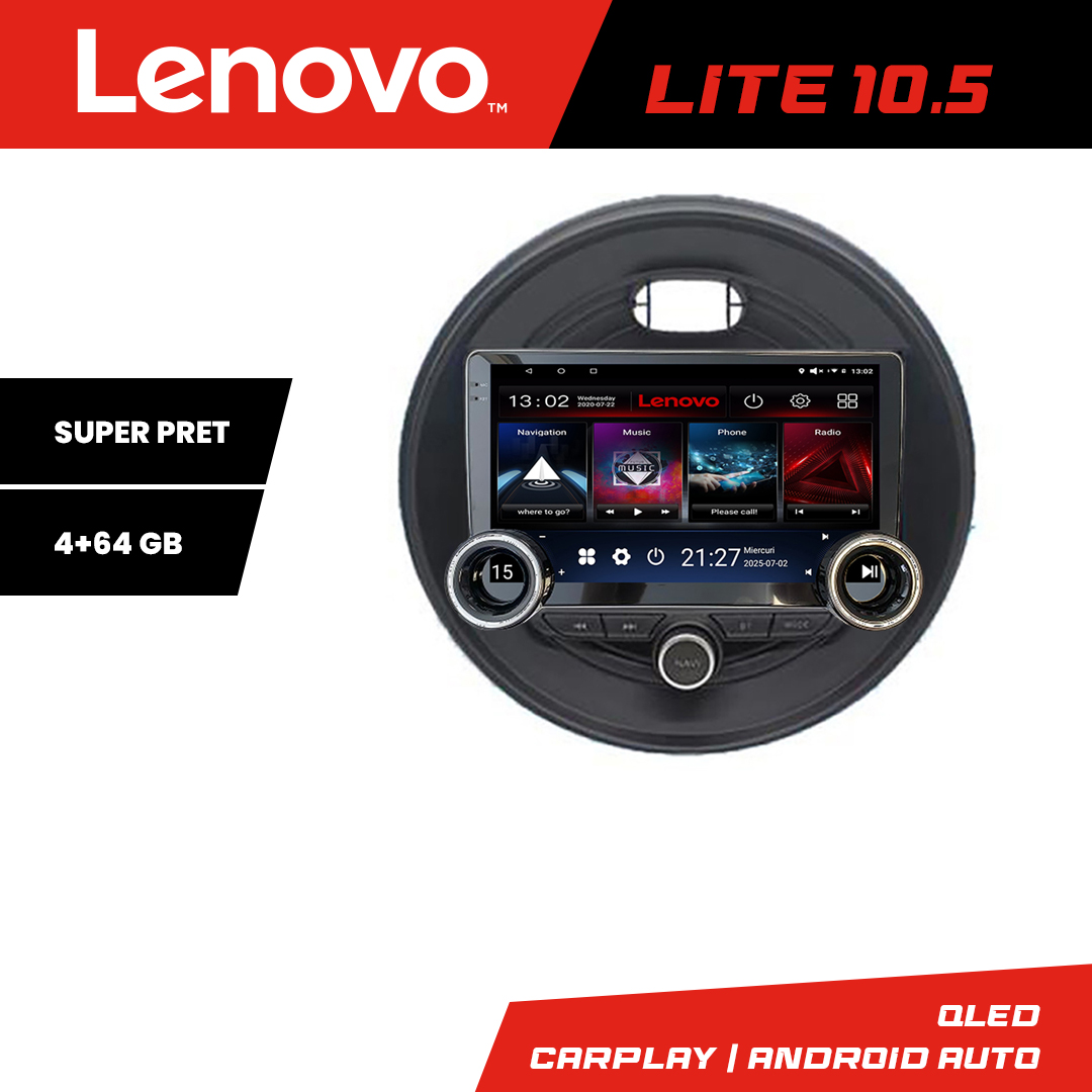 Navigatie Mini 2015-2019 masini fara ecran color de fabrica Lenovo 8 core 4+64 10.5 inch Incell 1K android Wifi 5Ghz gps internet CarStore Technology