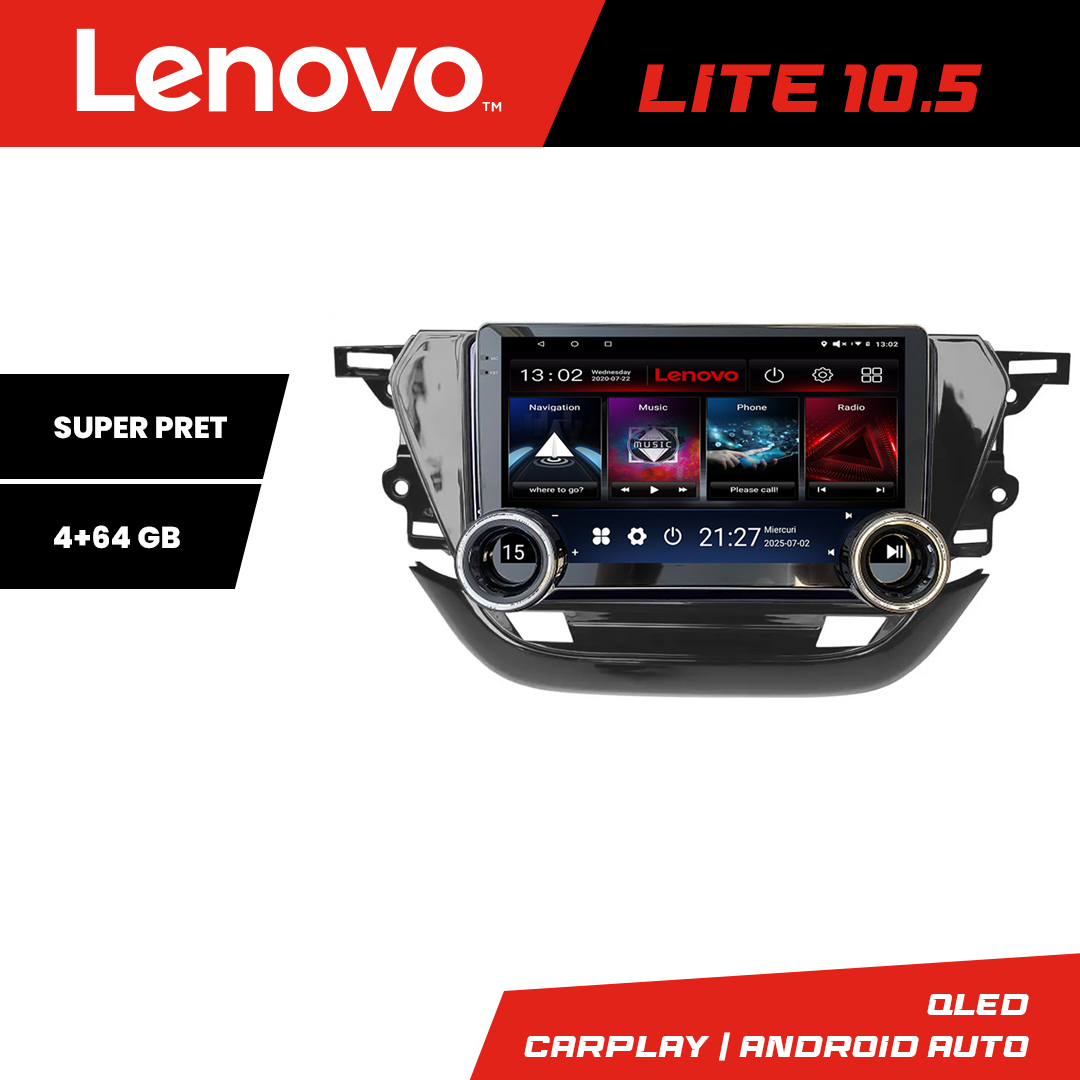 Navigatie Opel Corsa F 2019- Lenovo 8 core 4+64 10.5 inch Incell 1K android Wifi 5Ghz gps internet KIT-corsa-f CarStore Technology