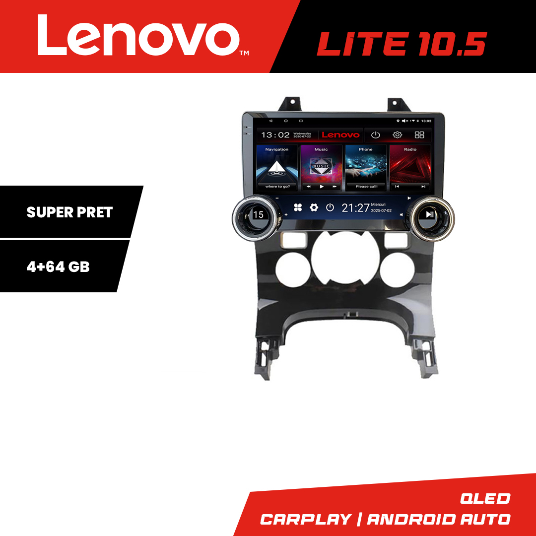 Navigatie Peugeot 3008 Kit-323 Lenovo 8 core 4+64 10.5 inch Incell 1K android Wifi 5Ghz gps internet CarStore Technology