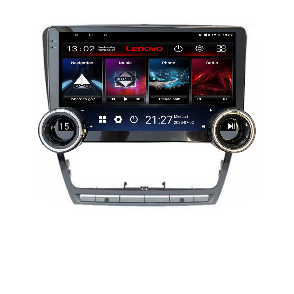 Navigatie Skoda Octavia 2 2005-2013 Manual Kit-005 Lenovo 8 core 4+64 10.5 inch Incell 1K android Wifi 5Ghz gps internet 3 CarStore Technology