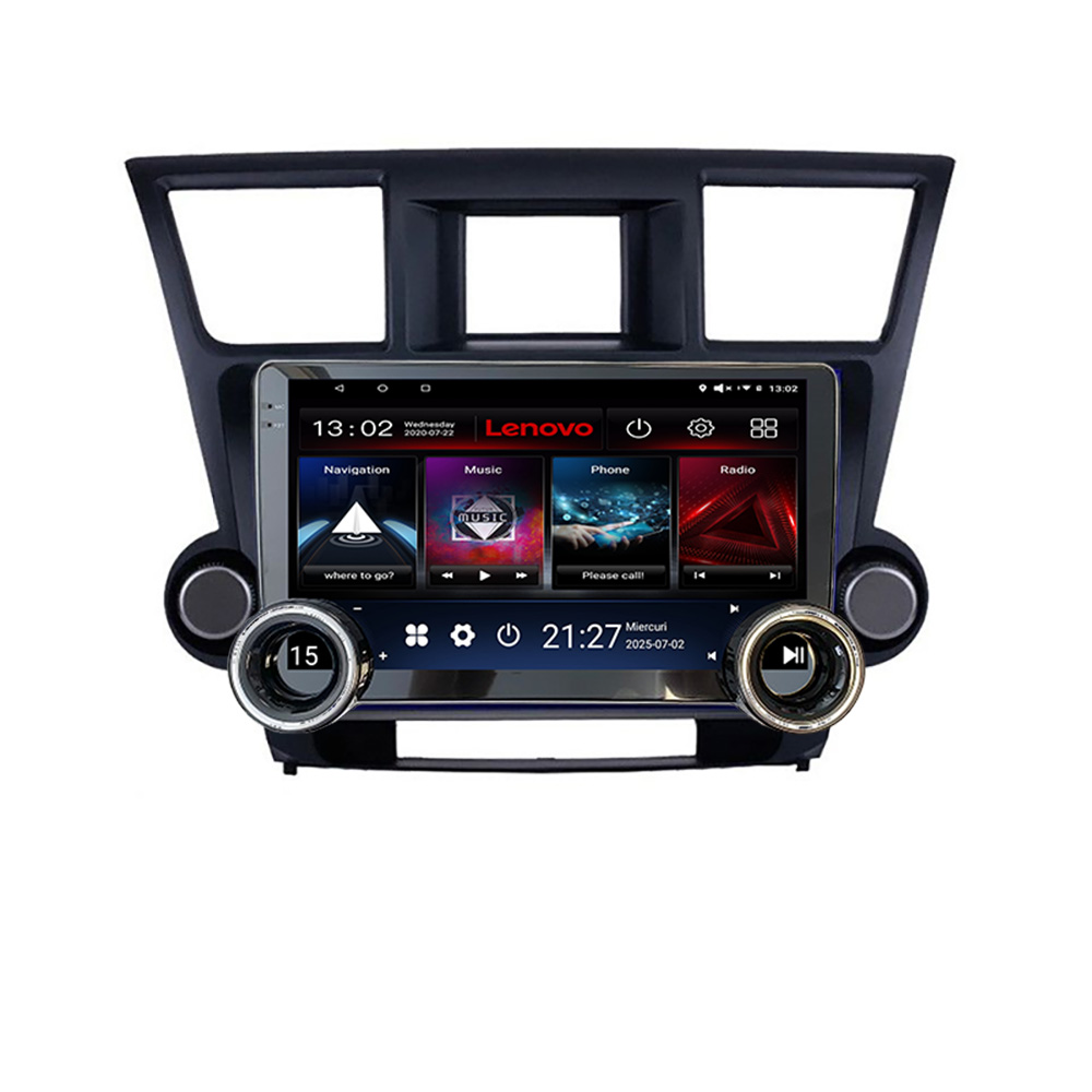 Navigatie Toyota Highlander 2007-2013 Lenovo 8 core 4+64 10.5 inch Incell 1K android Wifi 5Ghz gps internet CarStore Technology