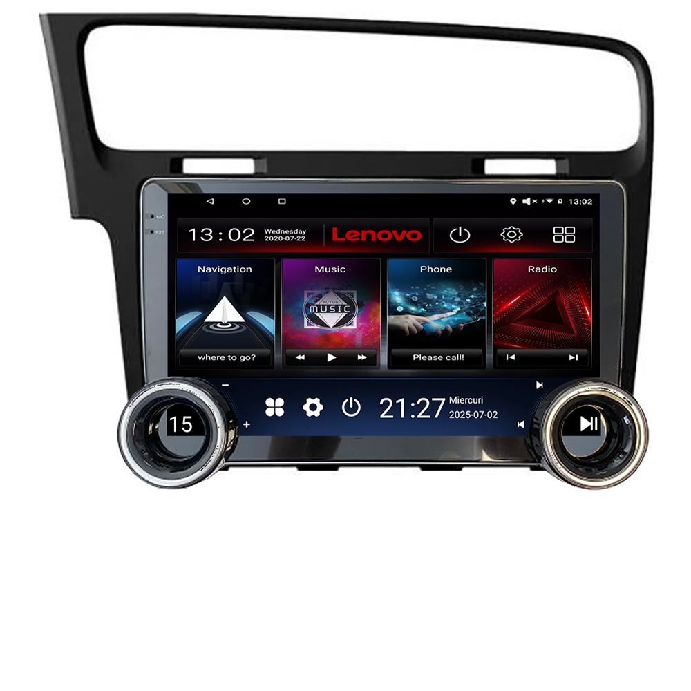 Navigatie VW Golf 7 Kit-491 Lenovo 8 core 4+64 10.5 inch Incell 1K android Wifi 5Ghz gps internet CarStore Technology