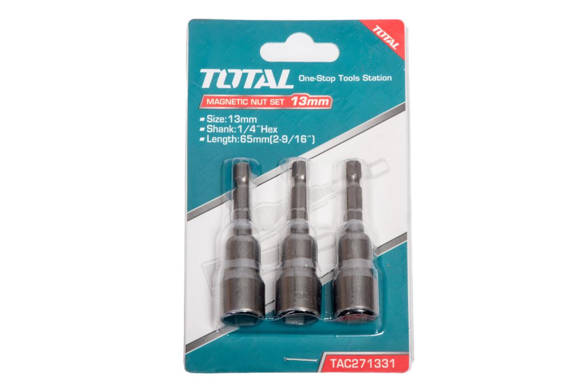 TOTAL - SET 3CHEI 13MM -1/4