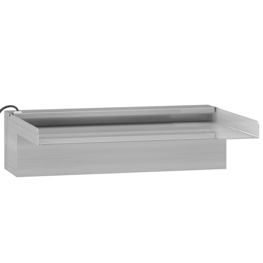 Deversor de cascadă cu LED-uri RGB, 30 cm, oțel inoxidabil GartenMobel Dekor