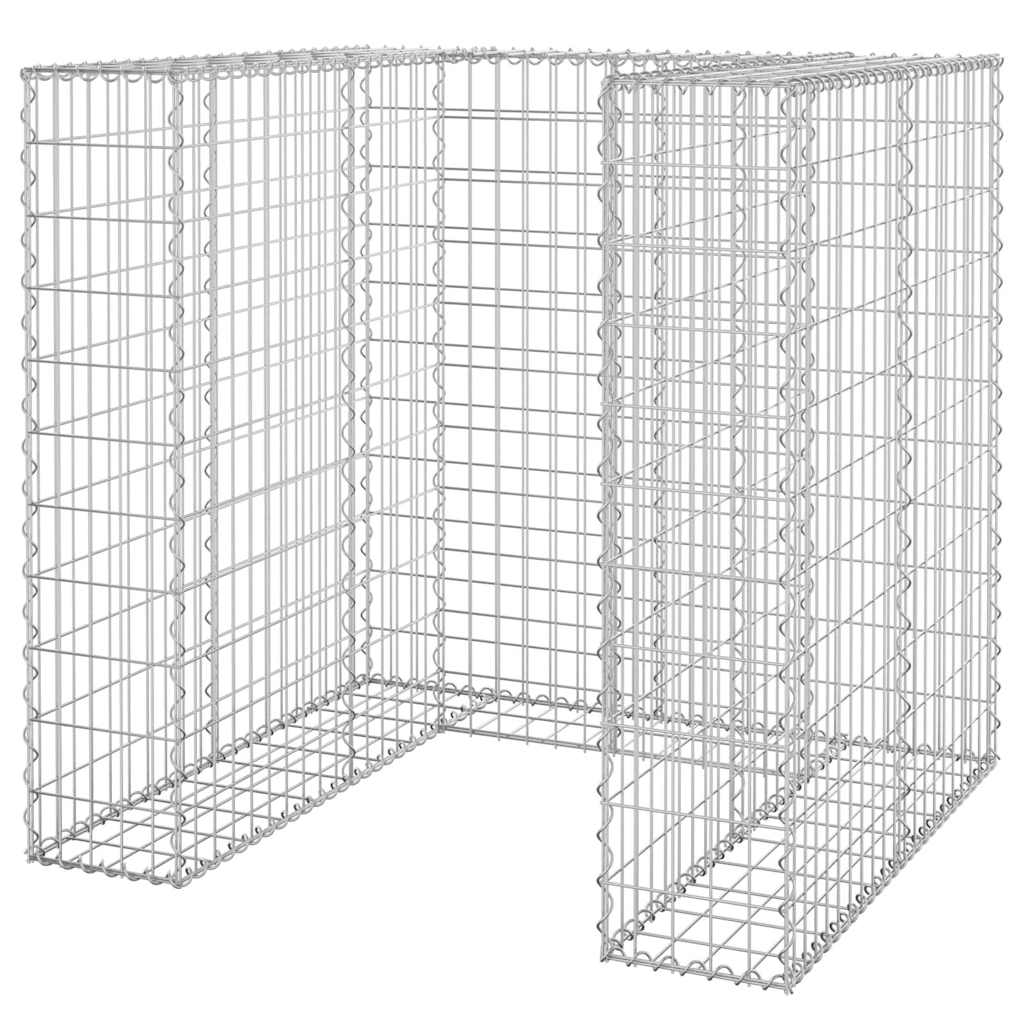 Perete gabion pentru pubelă, 110x100x110 cm, oțel galvanizat GartenMobel Dekor