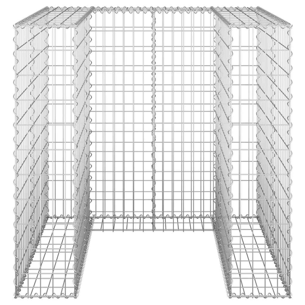 Perete gabion pentru pubelă, 110x100x110 cm, oțel galvanizat GartenMobel Dekor