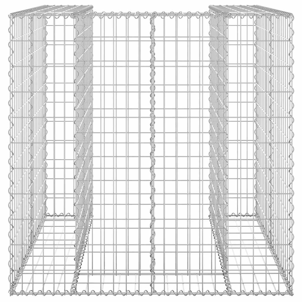 Perete gabion pentru pubelă, 110x100x110 cm, oțel galvanizat GartenMobel Dekor