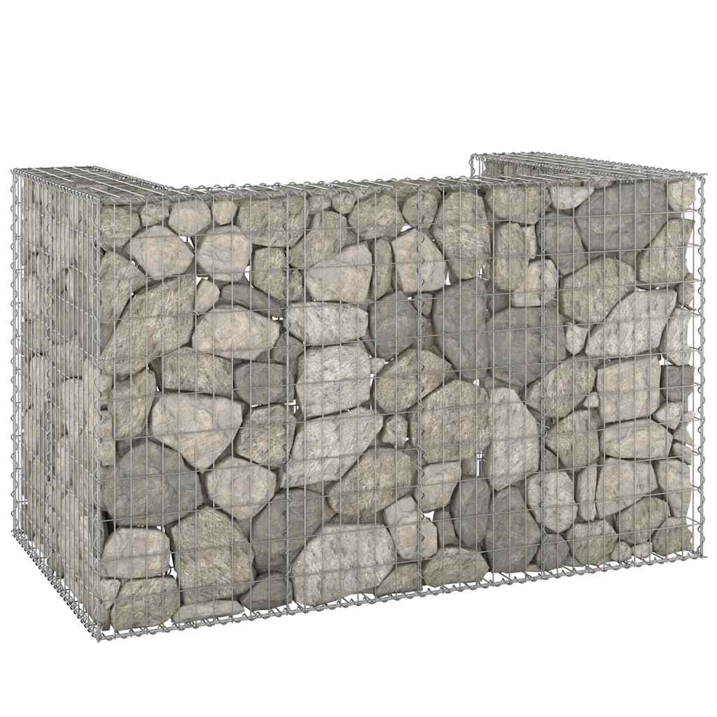 Perete gabion pentru pubele, 180x100x110 cm, oțel galvanizat GartenMobel Dekor