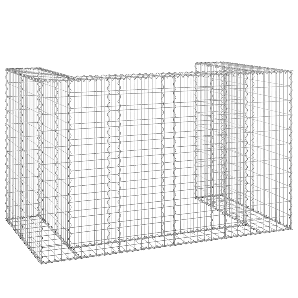 Perete gabion pentru pubele, 180x100x110 cm, oțel galvanizat GartenMobel Dekor