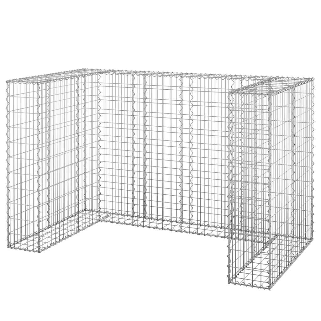 Perete gabion pentru pubele, 180x100x110 cm, oțel galvanizat GartenMobel Dekor