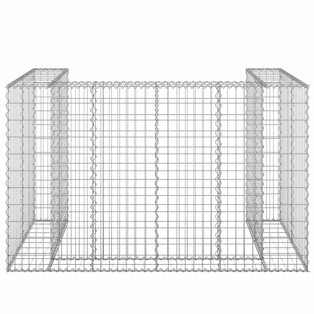 Perete gabion pentru pubele, 180x100x110 cm, oțel galvanizat GartenMobel Dekor