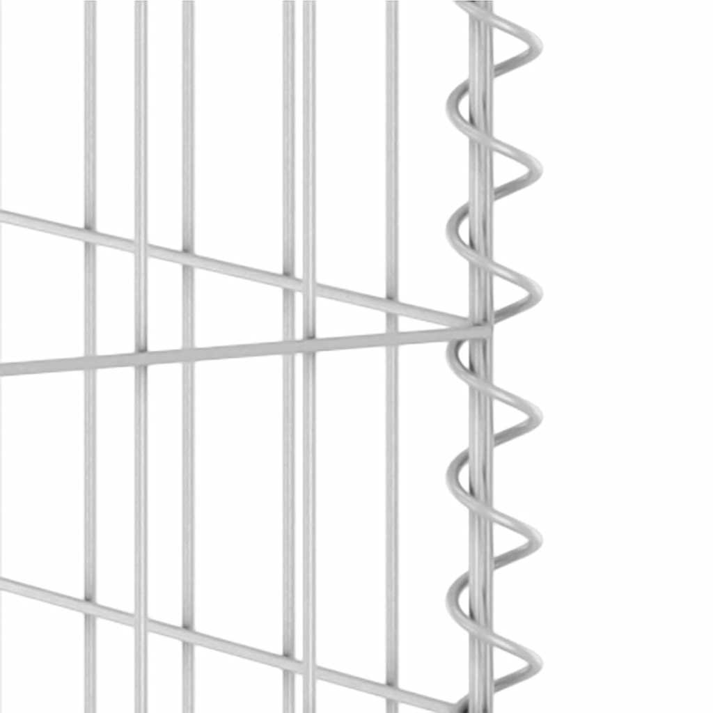 Perete gabion pentru pubele, 254x100x110 cm, oțel galvanizat GartenMobel Dekor