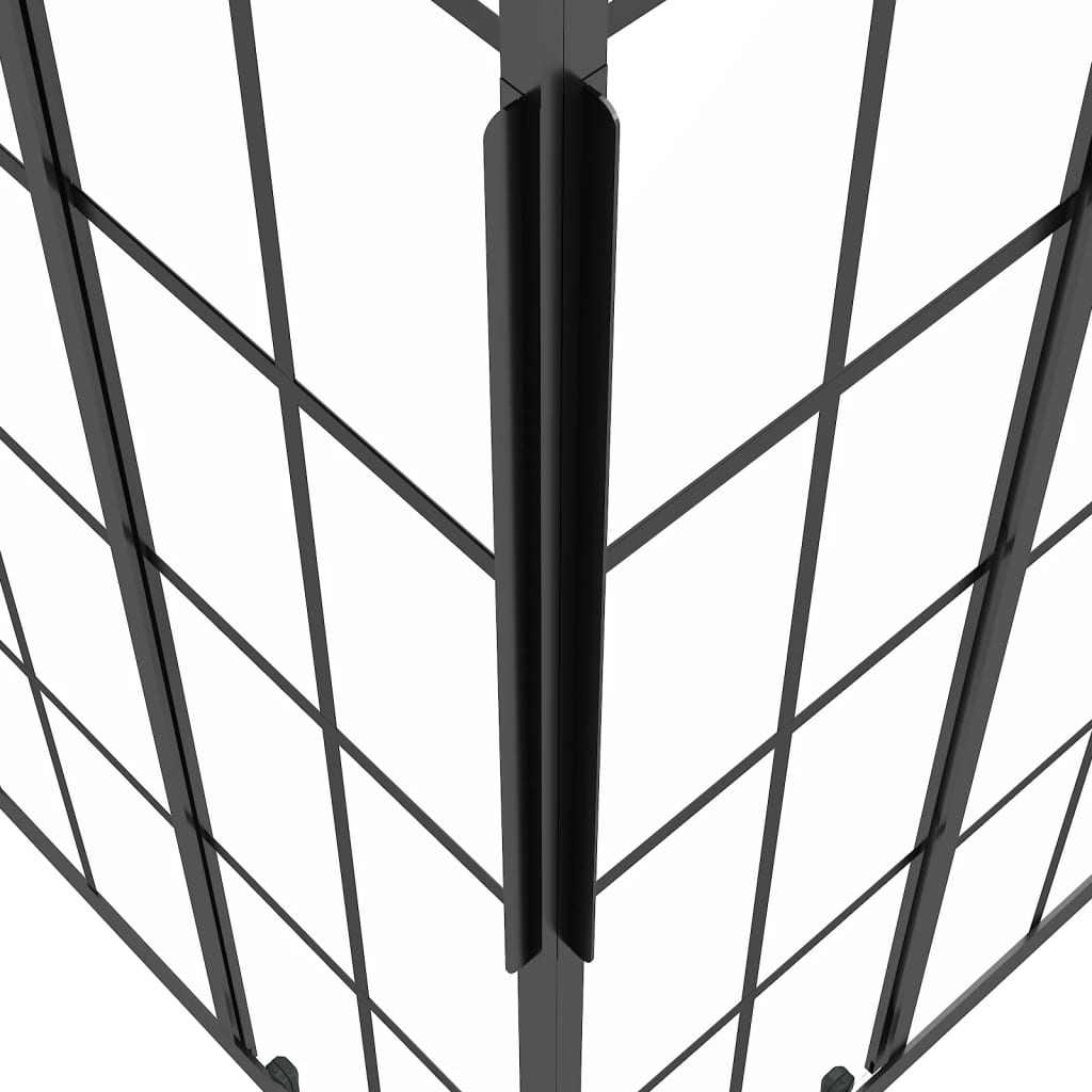 Cabină de duș, negru, 80x70x180 cm, ESG mat GartenMobel Dekor