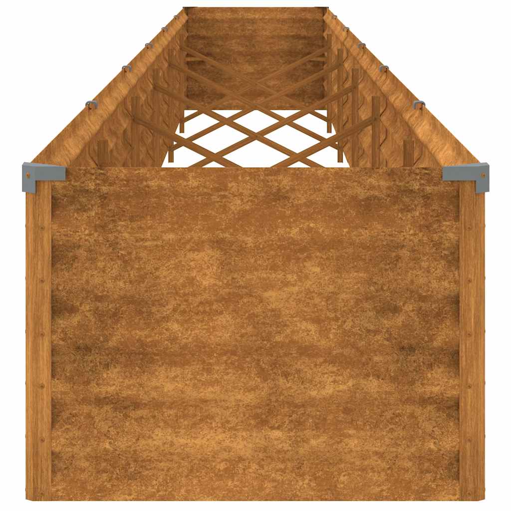 Pat de grădină înălțat 580x50x36 cm, oțel corten GartenMobel Dekor