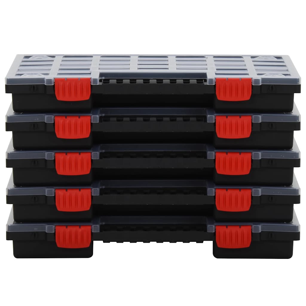 Cutii de organizare, 5 buc., 40x30x5 cm, polipropilenă GartenMobel Dekor