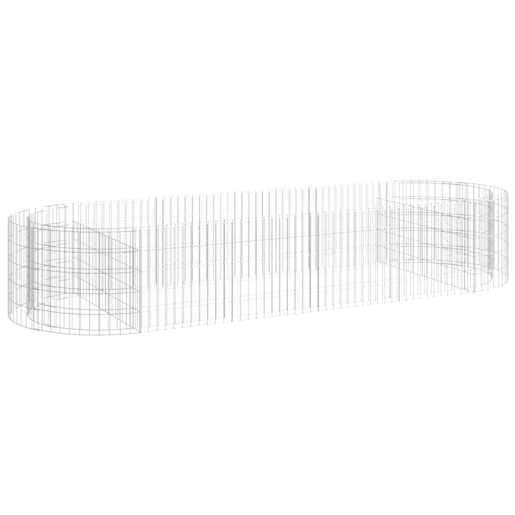 Strat înălțat gabion, 300x100x50 cm, fier galvanizat GartenMobel Dekor