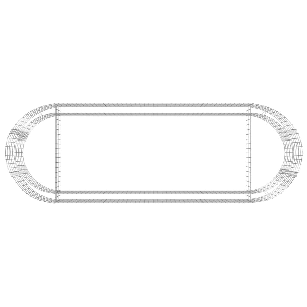 Strat înălțat gabion, 300x100x50 cm, fier galvanizat GartenMobel Dekor